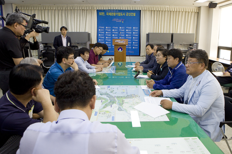 제7대 군산시의회 후반기 의장단 언론 간담회(07-11)