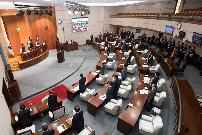 제208회 군산시의회 임시회 개회식(03-23)